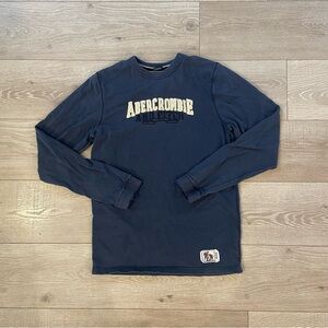 Y2K Abercrombie & Fitch Dark Blue Long Sleeve Tee